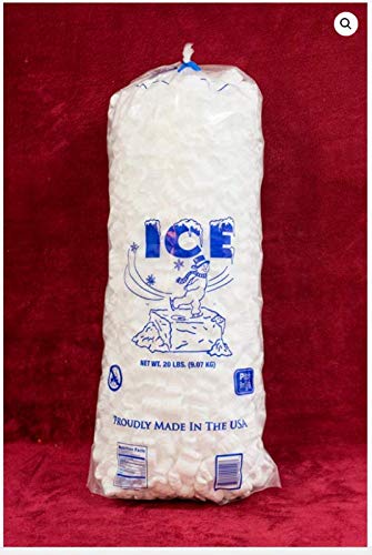 Original B-20 20LB WICKETED Ice Bags with Bottom Gusset - 500 Count Bulk Pack (Includes Free Twist Ties) | Commercial Ice Packaging for Restaurants, Grocery Stores & Food Service Businesses