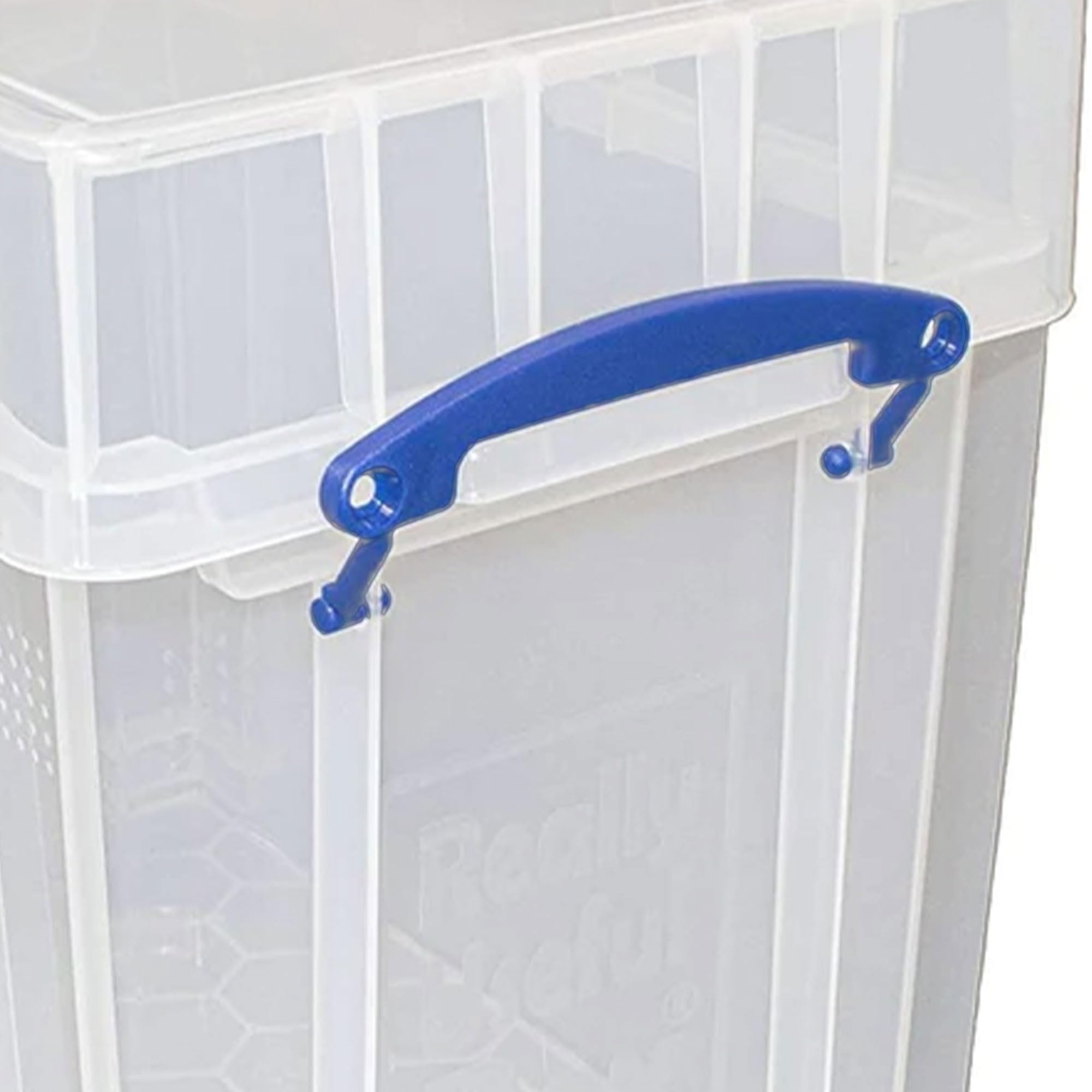 Really Useful 19L Clear Storage Box with Secure Snap Lid & Clip Lock Handle - 8 Pack for Home, Office & Organizing Supplies | Durable Plastic Bins for Closet, Pantry & Garage Storage