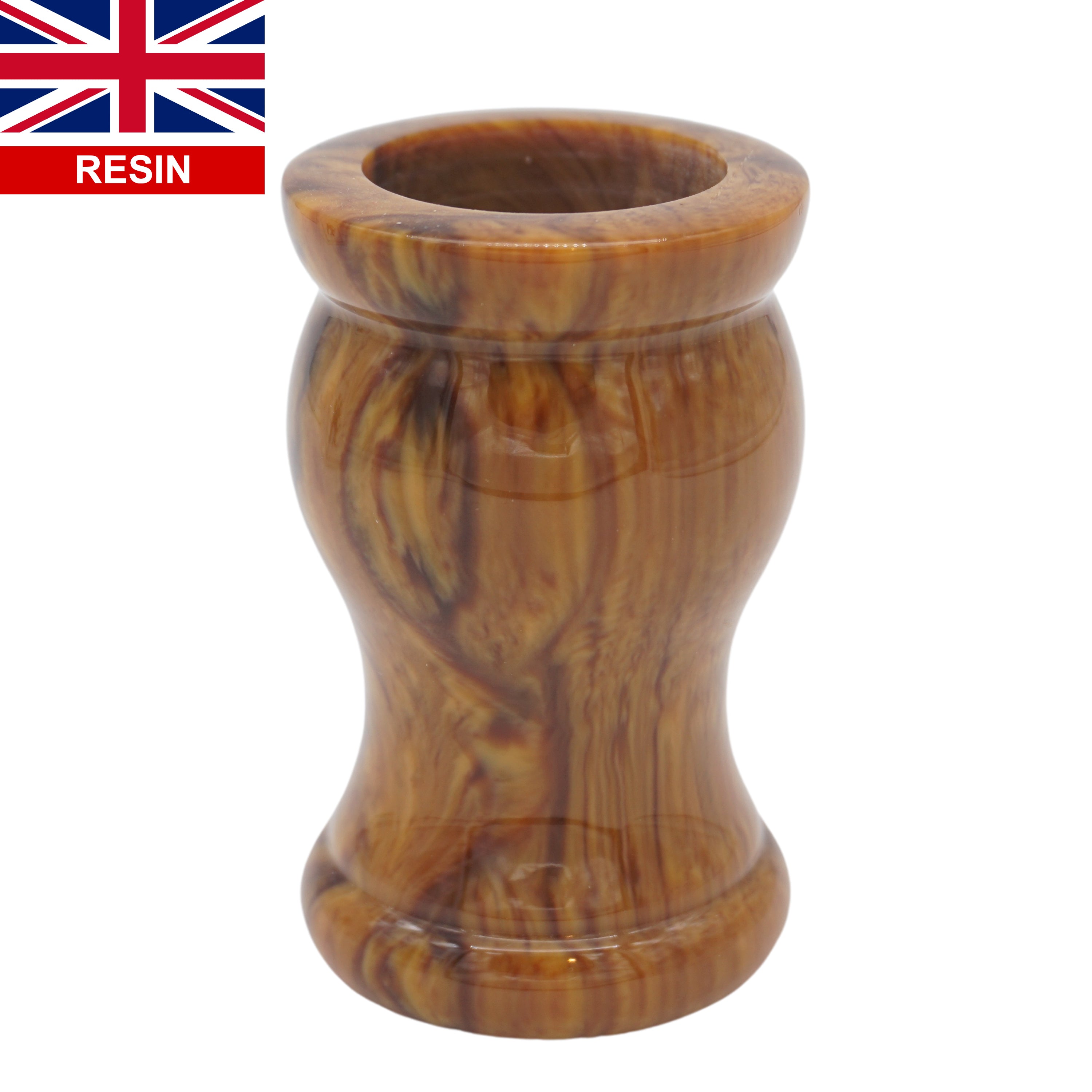 Premium Briar Wood Handcrafted Shaving Brush Handle - Fits 24mm & 26mm Knots - Perfect for Wet Shaving & Grooming Gifts for Men