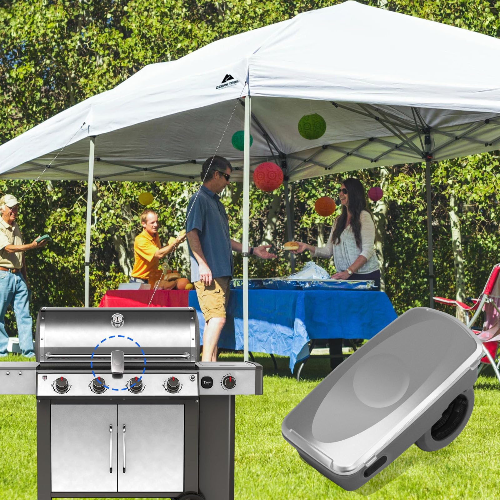 Rechargeable BBQ Grill Light with Auto On/Off - Perfect for Blackstone Griddle & Weber Grill Accessories | Ideal for Nighttime Grilling, Camping & Outdoor Cooking