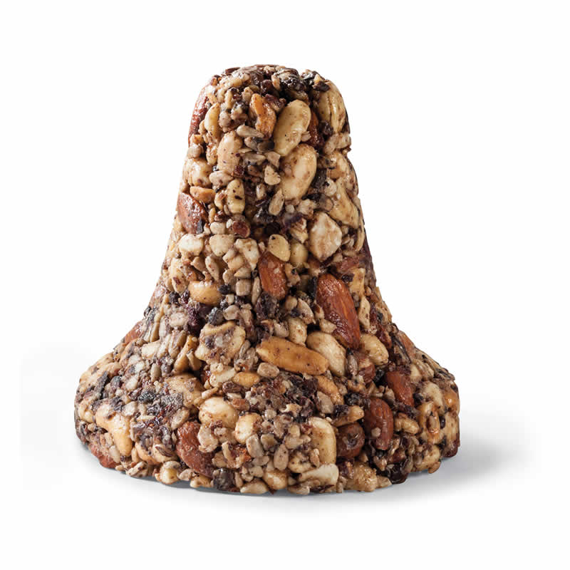 Nutsie Bird Seed Bell - Set of 3 Hanging Bird Feeders for Wild Birds | Perfect for Outdoor Garden, Backyard & Bird Watching Enthusiasts