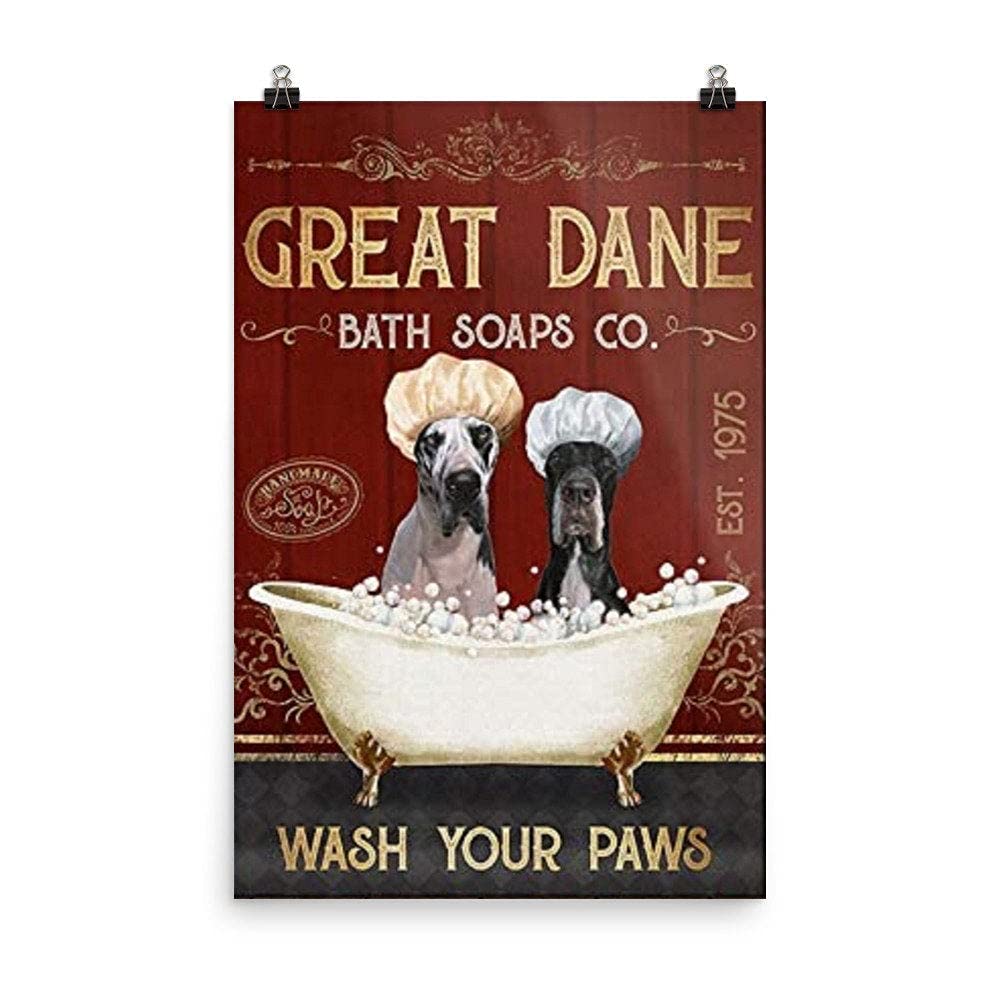 300 Piece Jigsaw Puzzle - Great Dane Dogs Taking a Bath | High-Quality Tight-Fitting Pieces for Adults & Kids | Easy-Open Box with Puzzle Key | Perfect Gift for Family Game Night & Relaxation