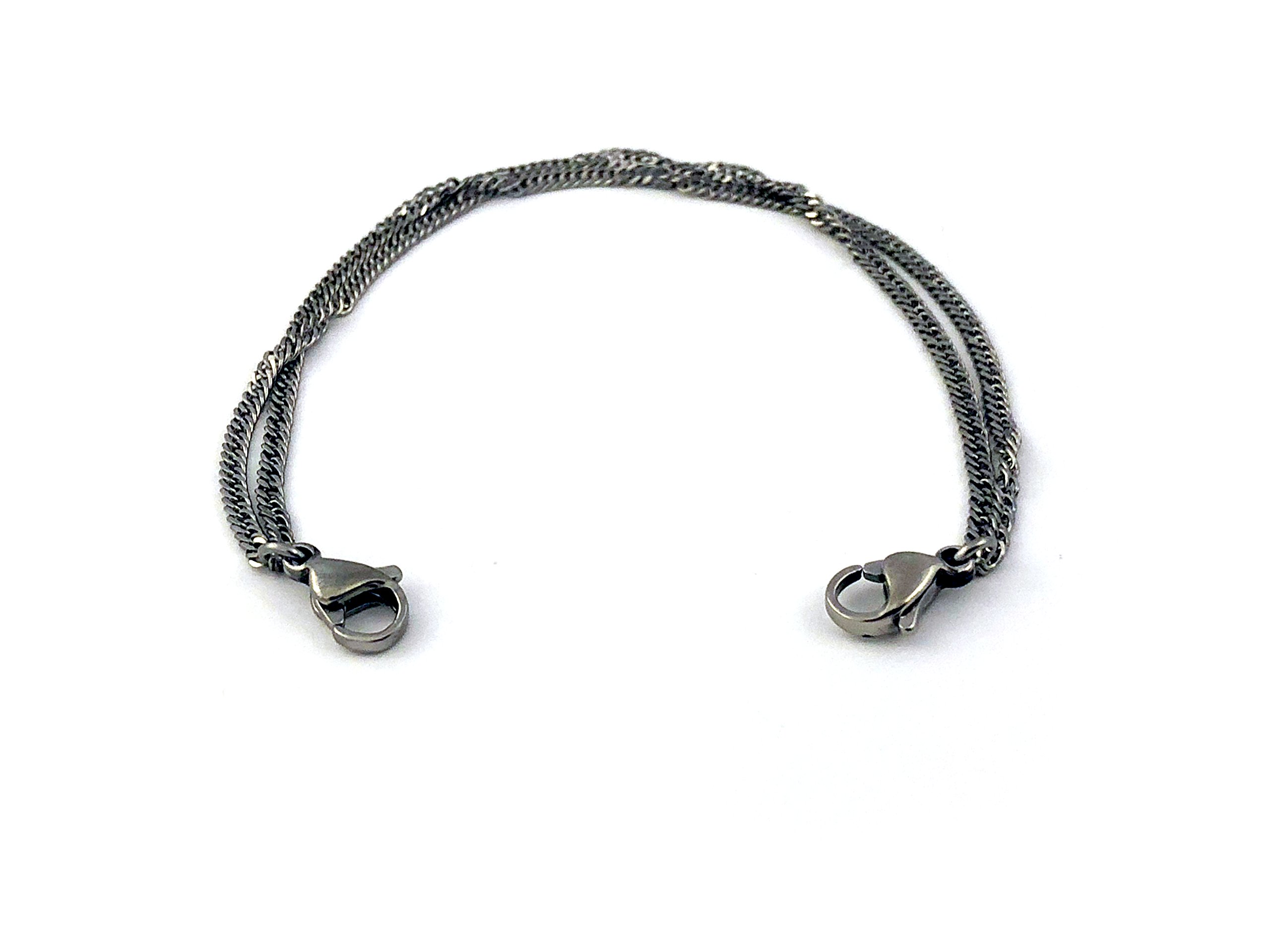 Medical ID Bracelet for Women & Men - Stainless Steel Double Chain Adjustable Wristband - Perfect for Allergies, Diabetes & Emergency Medical Alert (Small Size) - Ideal for Everyday Wear & Travel Safety