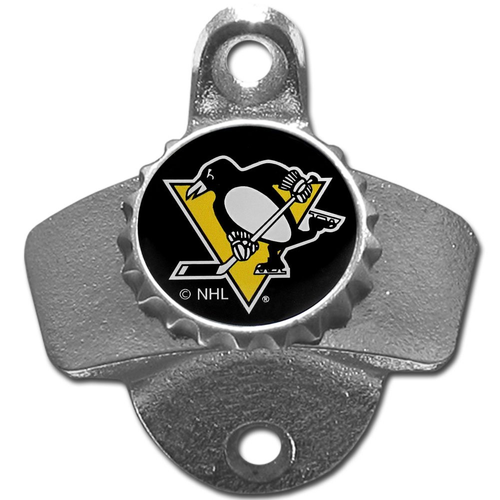 NHL Wall Mounted Bottle Opener - Team Logo Bottle Cap Remover for Beer & Soda - Perfect for Game Day, Man Cave & Sports Bar Decor