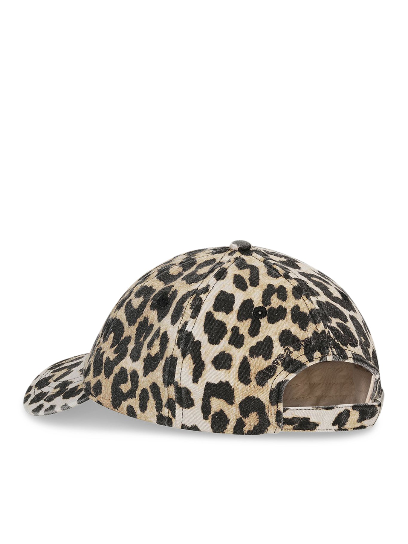 Ganni Cap Canvas Multicolored Leopard Print Hat A6898 943 - Stylish & Trendy for Casual Outfits, Beach Days & Festival Fashion