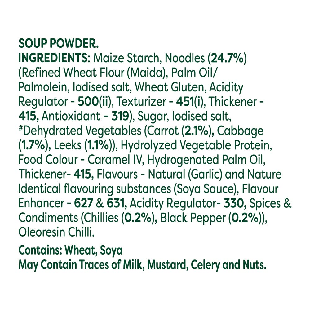 Knorr Hong Kong Manchow Soup with Real Vegetables - 44g/46g (Weight May Vary) | Authentic Chinese Noodle Soup Mix | Quick & Easy Meal Solution for Busy Weeknights, Office Lunches & Asian Food Lovers