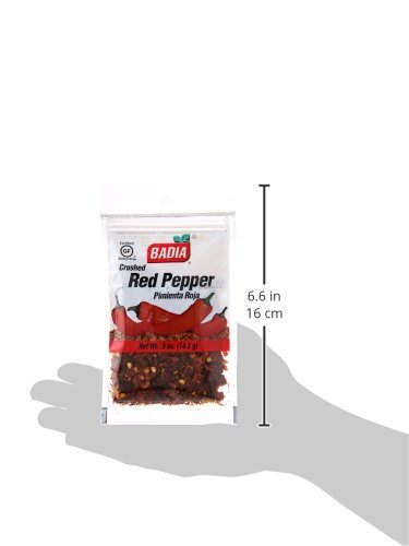 Badia Crushed Red Pepper 0.5 oz | Premium Spice for Cooking, Pizza, Pasta & Grilling | Adds Flavor to Soups, Salads & Meat Dishes