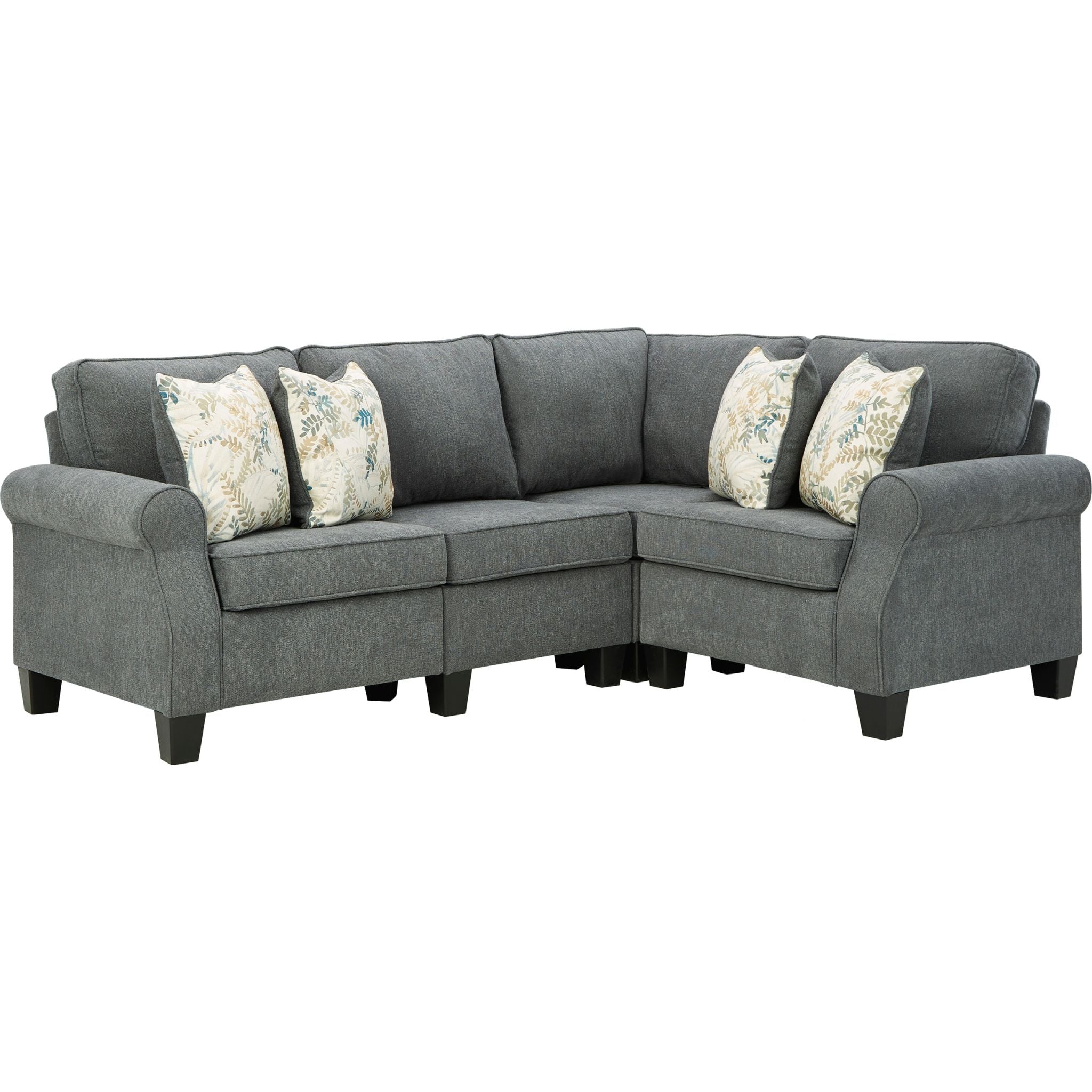 Alessio 3-Piece Sectional Sofa Set - Modern L-Shaped Couch with Chaise Lounge for Living Room, Family Room & Apartment