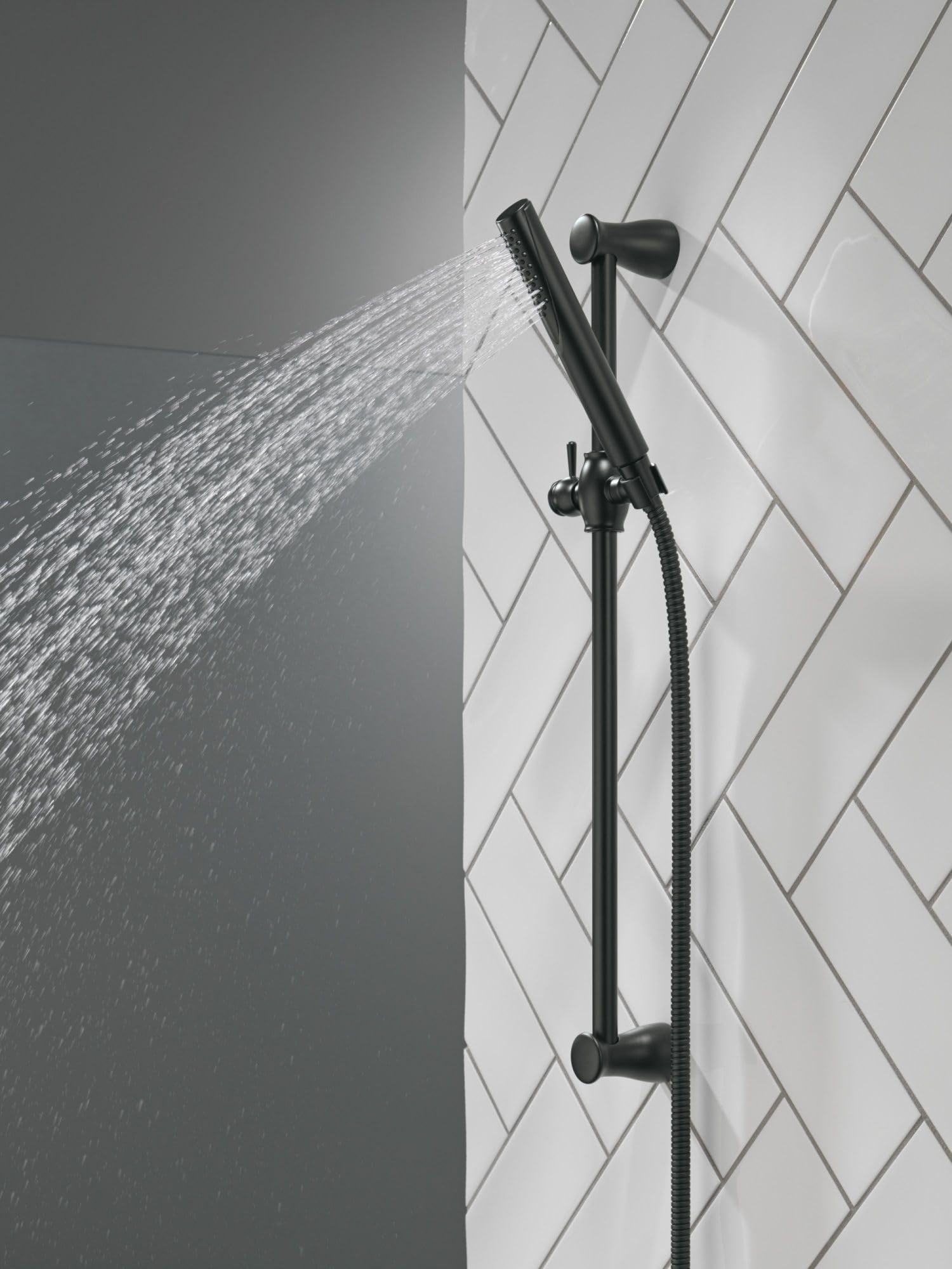 Delta Faucet Compel Slide Bar Handheld Shower with Hose - Brushed Nickel Detachable Shower Head & Adjustable Slide Bar - Perfect for Bathroom, Spa, and Relaxing Shower Experience (Model 57085-SS)