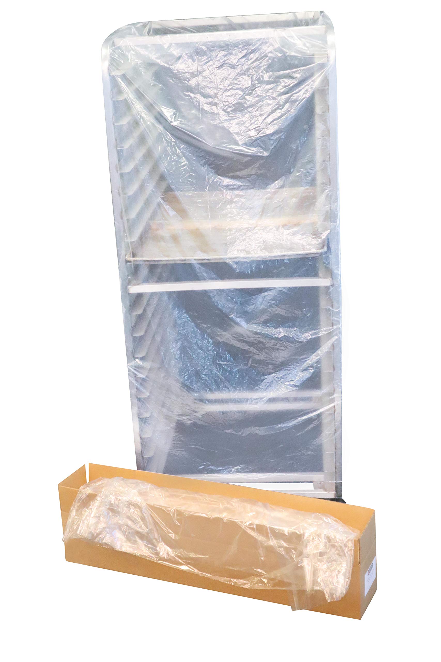 Heavy Duty Disposable Rack Covers 41” x 30” x 77” - Commercial Grade Bun Rack & Food Covers, 150 Bags per Roll - Perfect for Bakeries, Restaurants & Food Service Industry