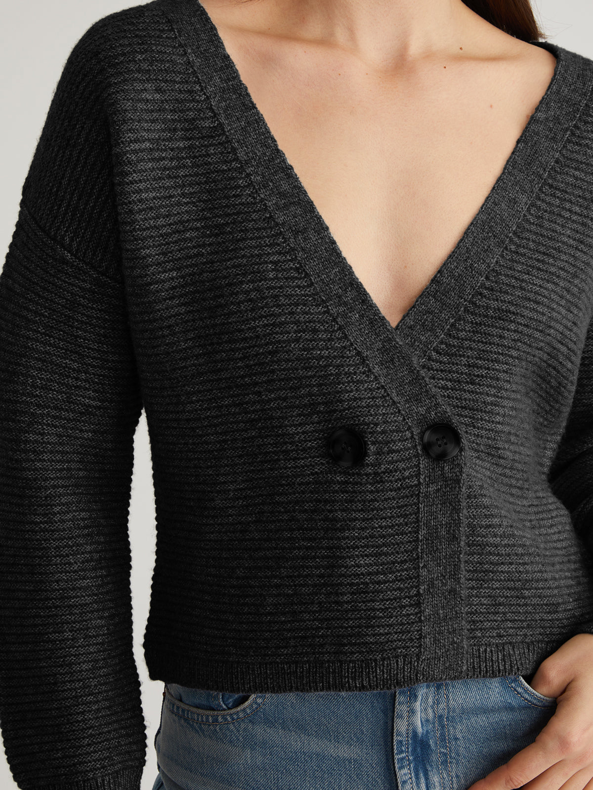 Quinn: Stylish Double Breasted Cardigan for Women | Cozy Knit Sweater | Perfect for Office, Date Night & Fall Layering