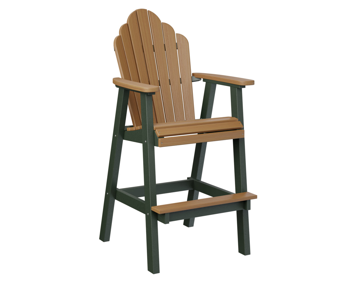 Natural Teak on Green