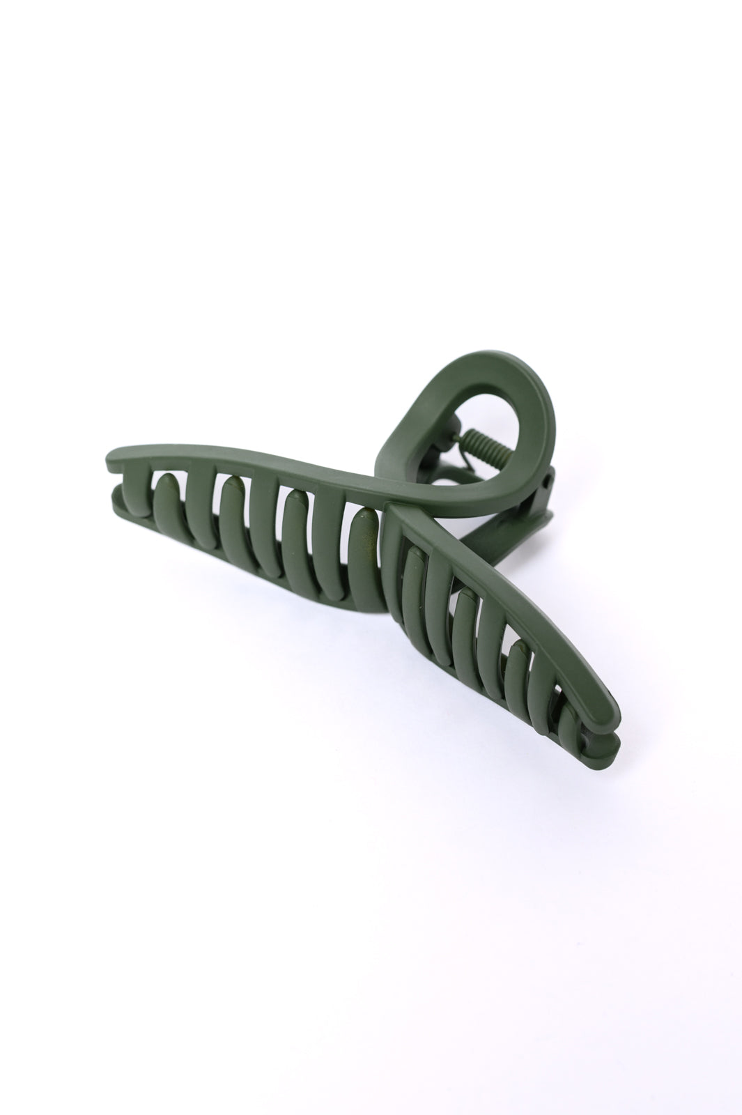 4 Pack Forest Green Hair Claw Clips for Women - Strong Hold Hair Clips for Thick Hair, Ponytail, Bun & Updos - Perfect for Work, Gym, Travel & Everyday Use