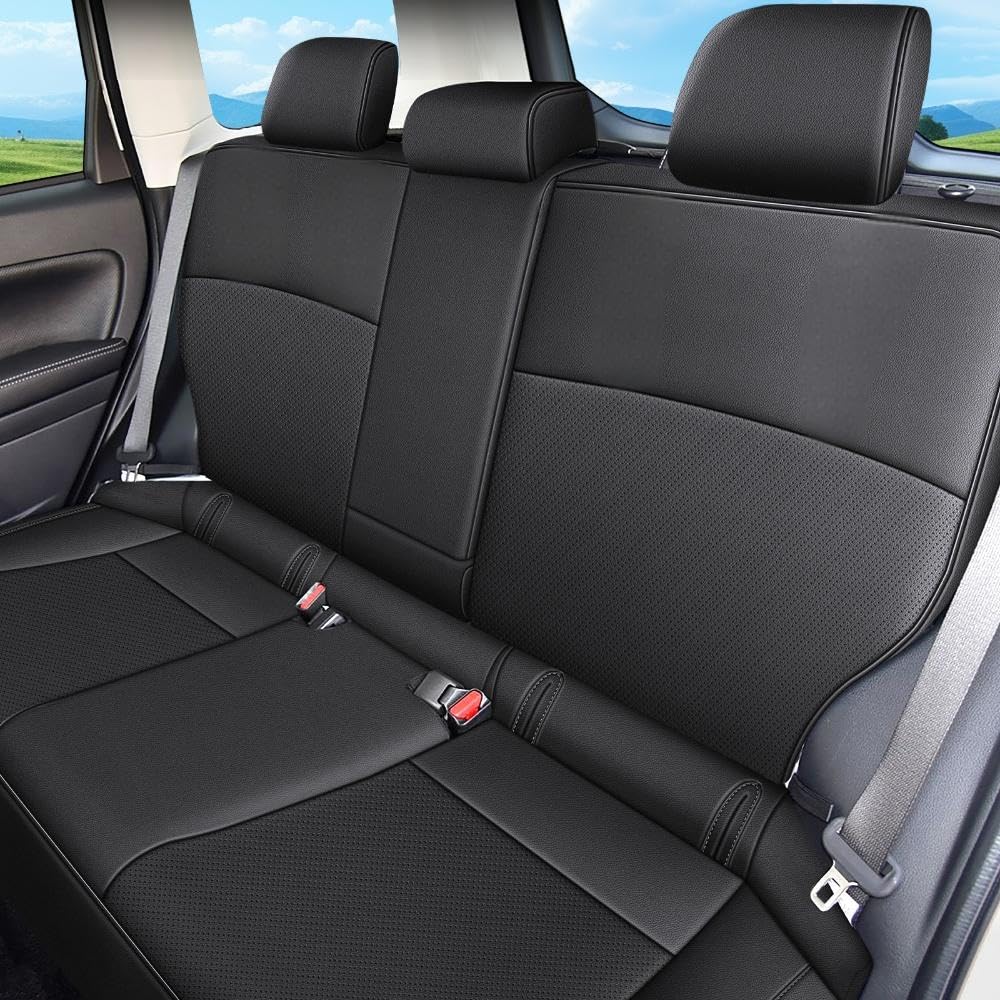 Premium Subaru Forester Seat Covers Full Set (2014-2018 Models) - Black Car Seat Protectors for Enhanced Comfort & Style | Perfect for Road Trips, Daily Commutes & Outdoor Adventures