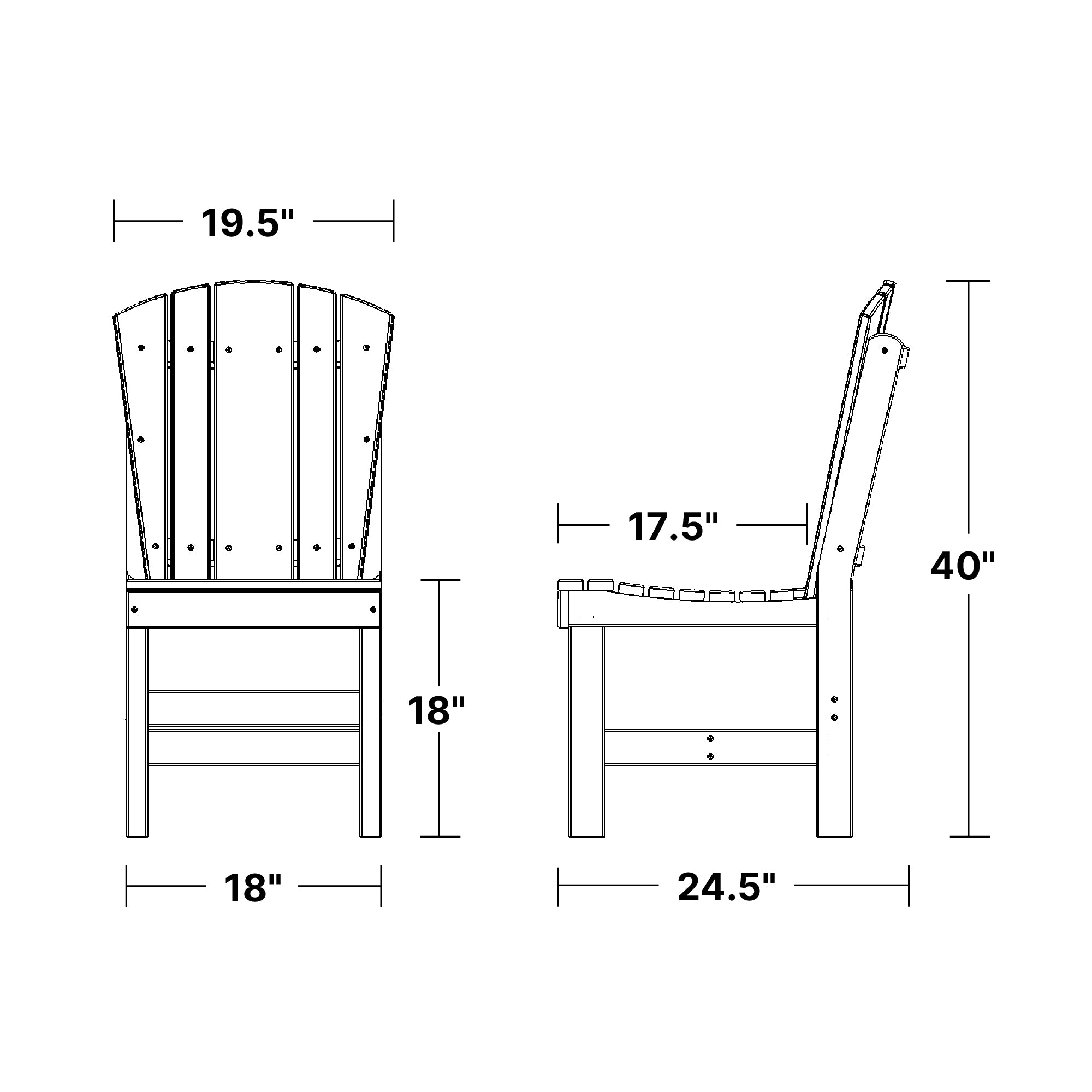 Heritage Dining Side Chair - Solid Wood Kitchen Chairs with Upholstered Seat - Perfect for Dining Room, Kitchen, and Breakfast Nook - Comfortable and Stylish Home Furniture