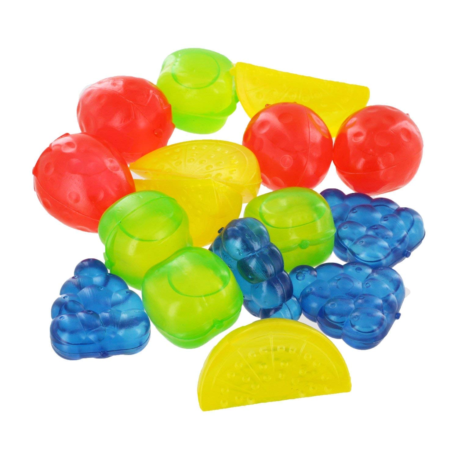 BPA-Free Fruit Shaped Reusable Ice Cubes (15-Pack) - Durable & Eco-Friendly for Cocktails, Drinks & Beverages - Perfect for Parties, BBQs & Home Bars
