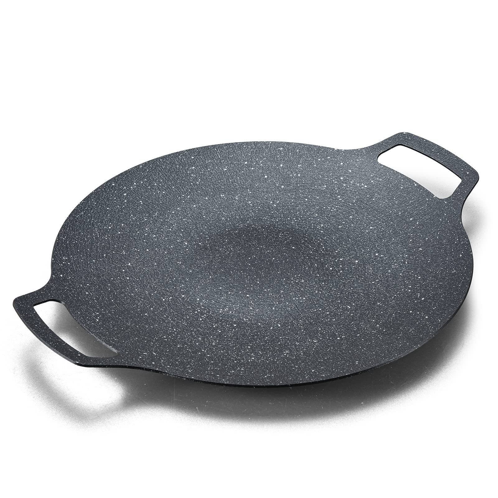 8-in-1 Korean BBQ Grill Pan - Nonstick Granite Coating, Induction Compatible for Home Cooking & Camping