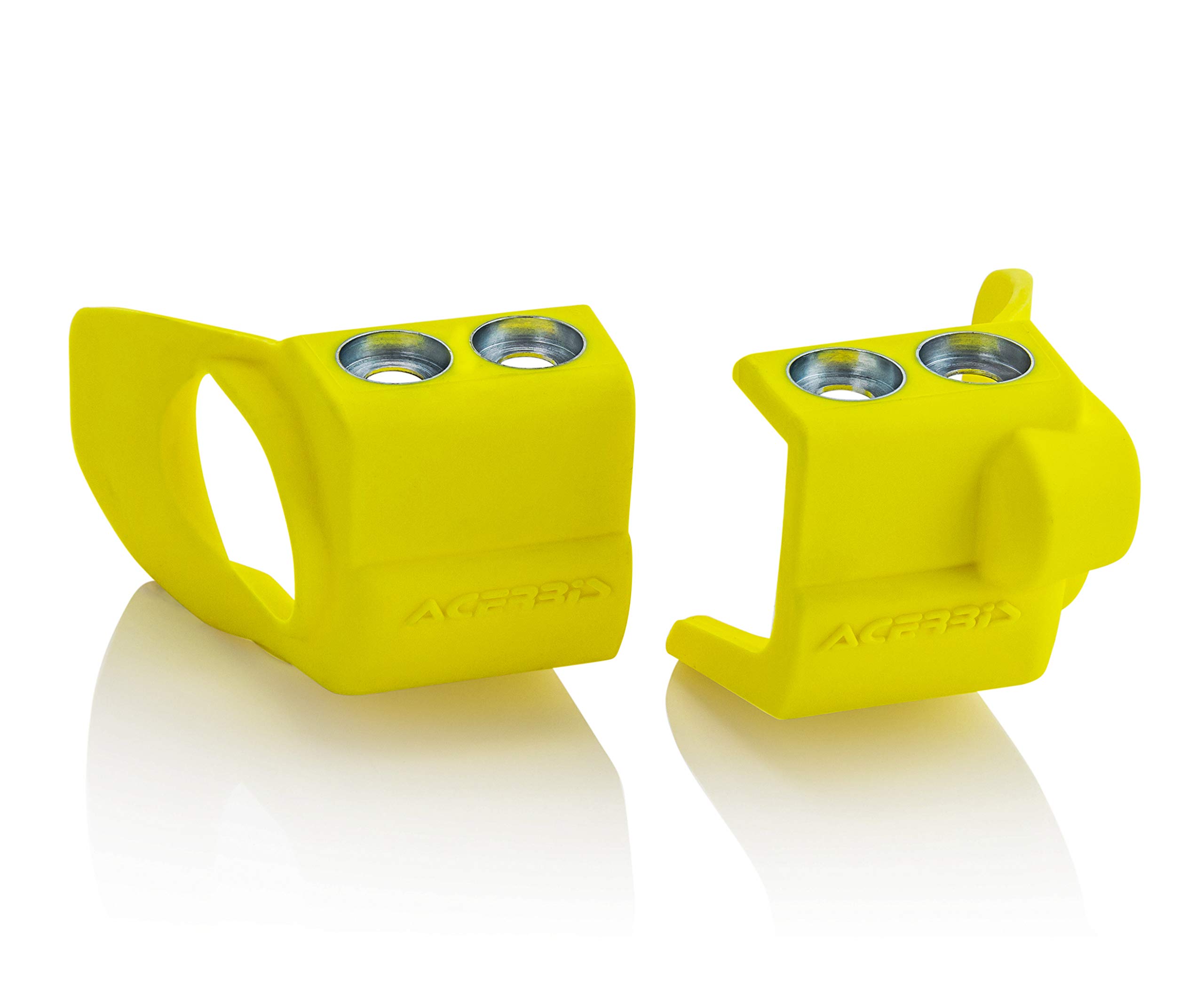 Acerbis Yellow Fork Shoe Protectors 2709710005 - Dirt Bike Motorcycle Boot Guards for Off-Road Riding & MX Racing Protection