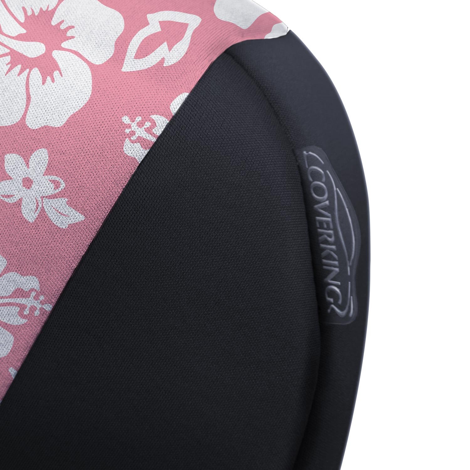 **Coverking Custom Fit Neoprene Seat Cover for Ram 1500 (2019-2023) - Hawaiian Pink & Black - Waterproof & Durable Protection for Trucks, Off-Roading & Daily Commute**