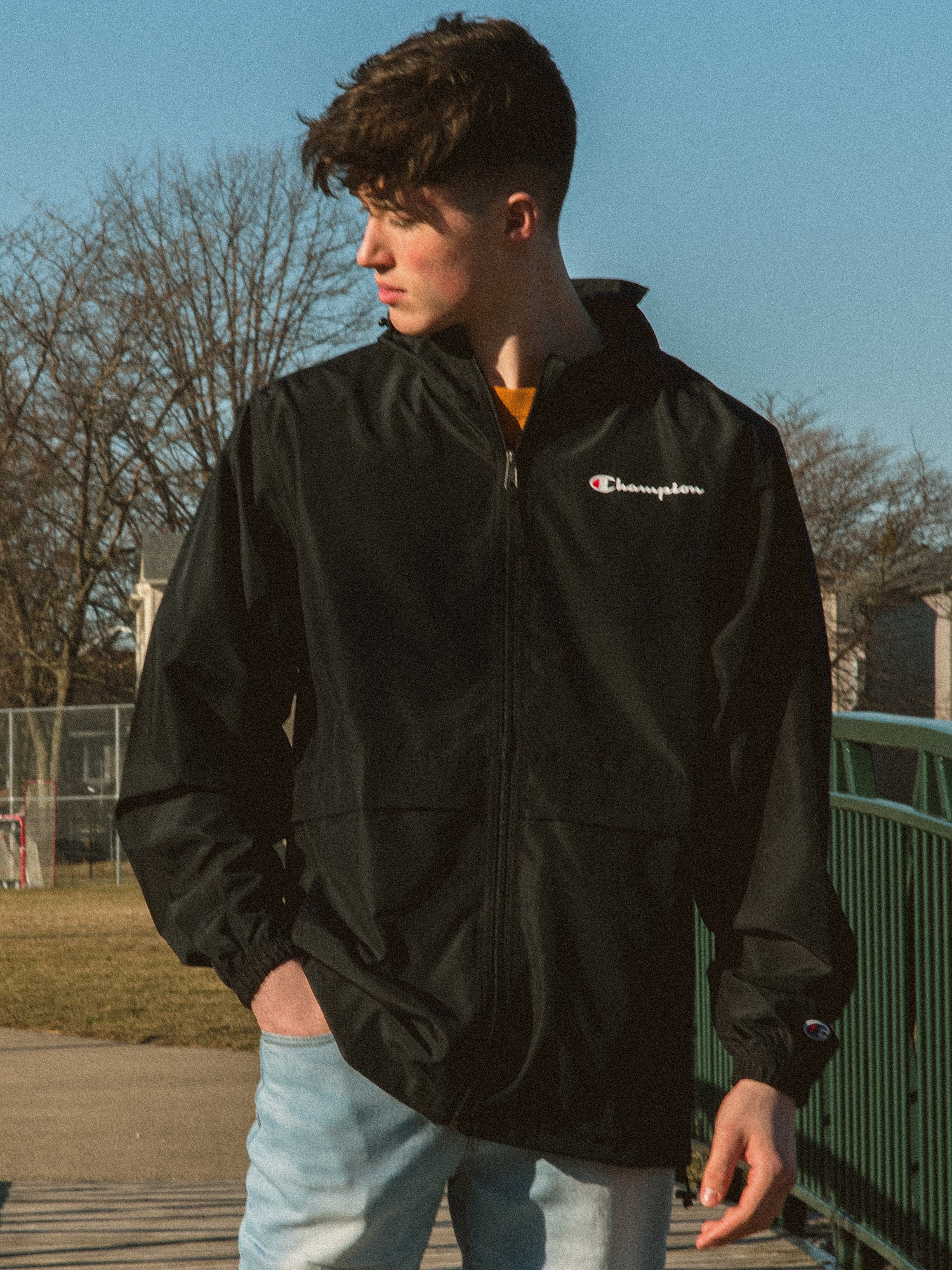 Champion Stadium C Logo Script Full Zip Jacket - Stylish & Comfortable Hoodie for Men & Women - Perfect for Gym, Running & Casual Wear
