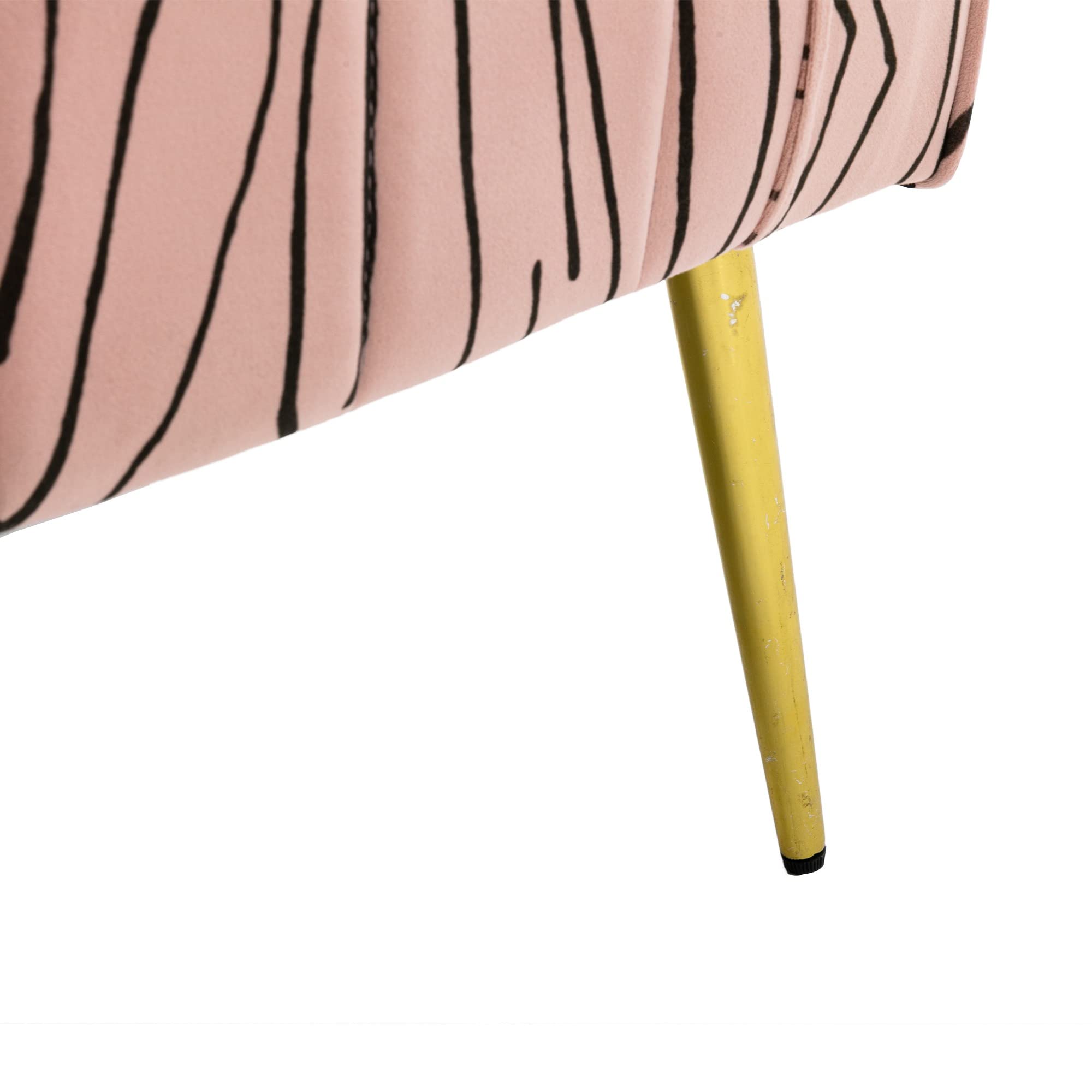 Modern Accent Chair with Rose Gold Legs - Stylish Leisure Single Seater for Living Room, Bedroom, or Office Decor