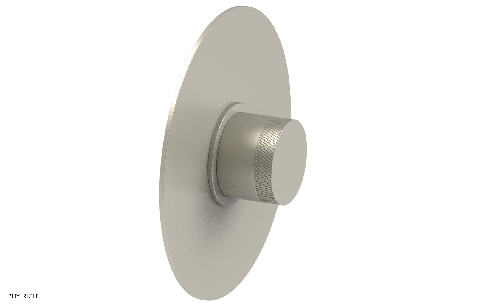 BASIC II Pressure Balance Round Shower Plate & Handle Trim Kit with Knurled Handle - 4 180 GPM Flow Rate - Perfect for Bathroom Renovation and Modern Home Upgrade