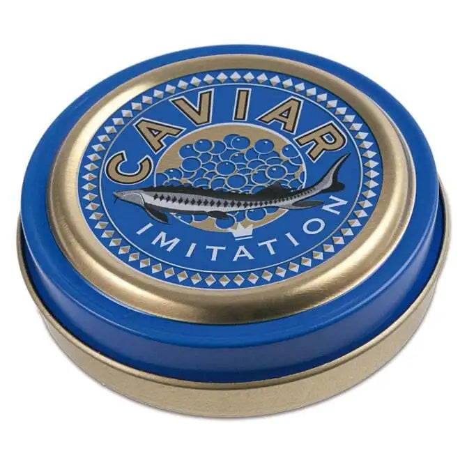 Premium Comatec Imitation Caviar Tin - 1.5oz Elegant Serving Container for Caviar, Spreads & Gourmet Toppings - Perfect for Parties, Weddings & Upscale Dining Experiences
