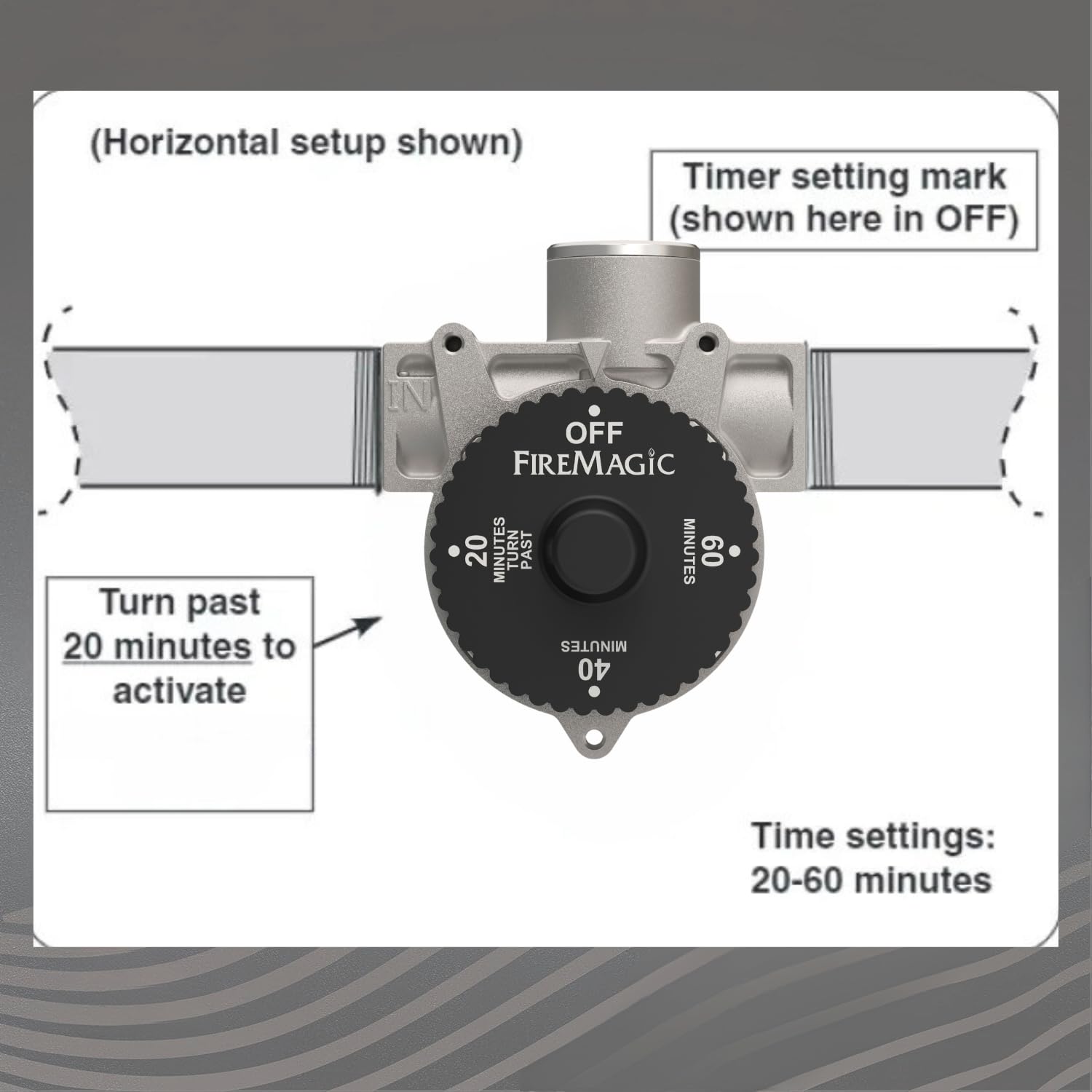 Fire Magic 1-Hour Automatic Timer Shut Off Valve (PET-3092B) - Smart Water Flow Control for Irrigation, Pools & Home Safety