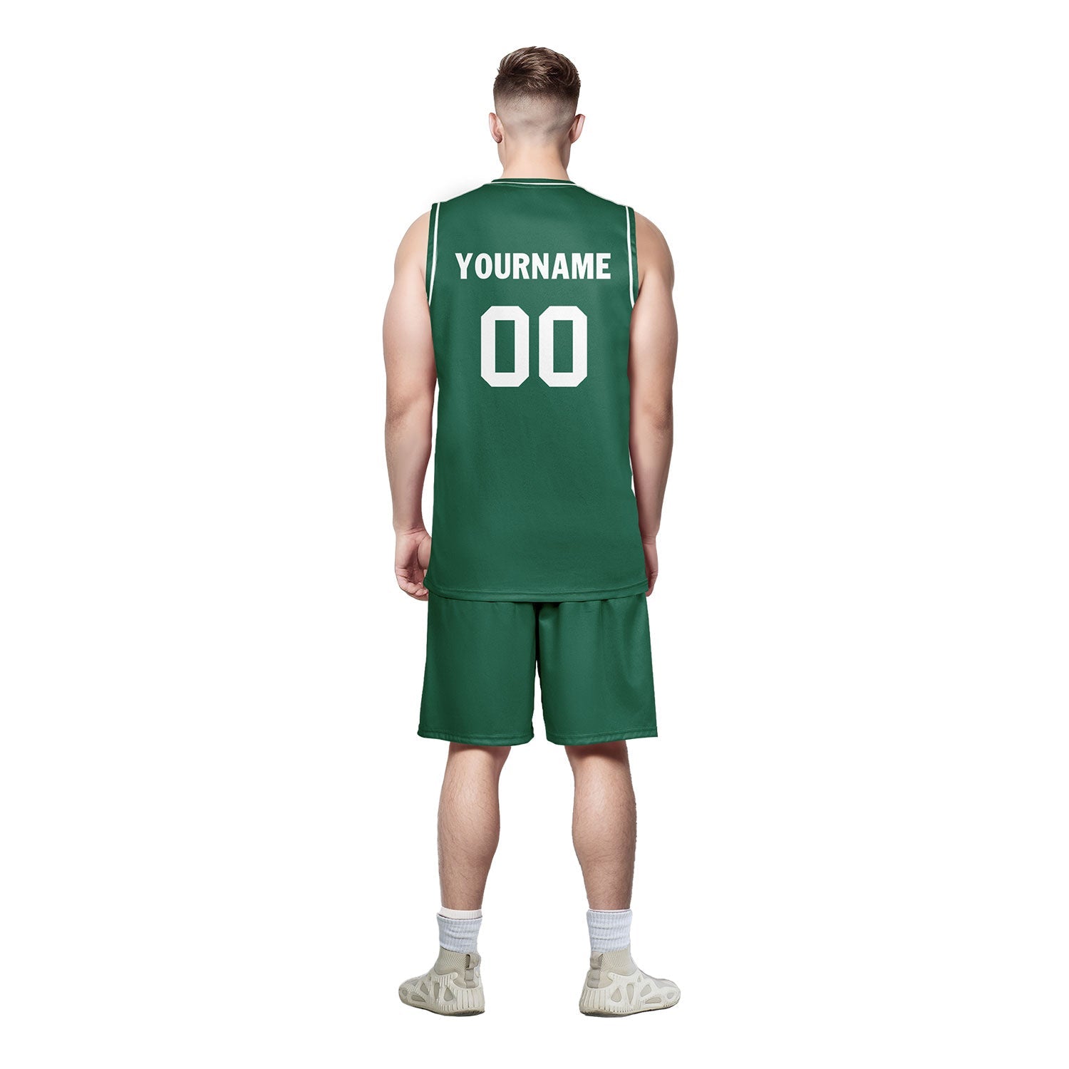 Custom Green Classic Style Basketball Jersey - Breathable Mesh Sports Uniform for Men & Women - Perfect for Team Games, Training, and Fan Apparel (BBJ01 D020105 22)