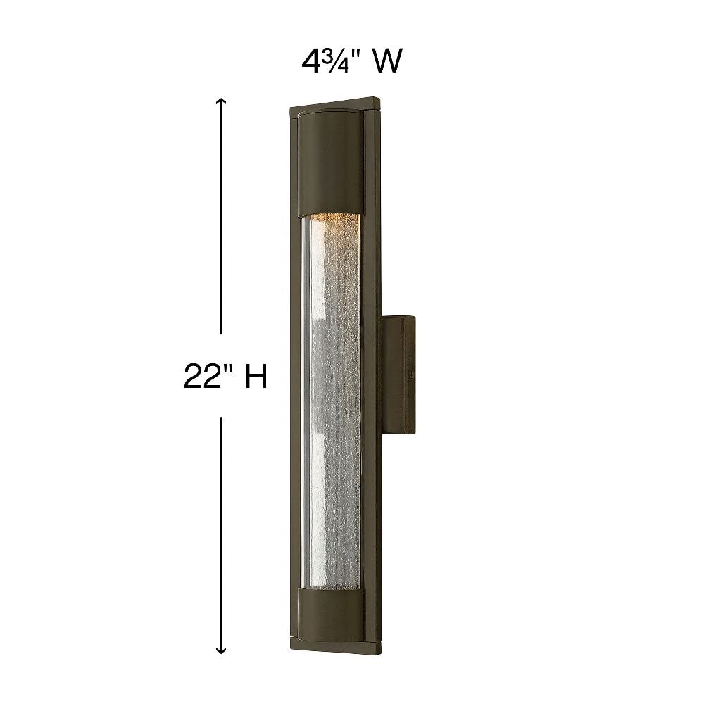 Modern Bronze Outdoor Wall Lantern - 4.75