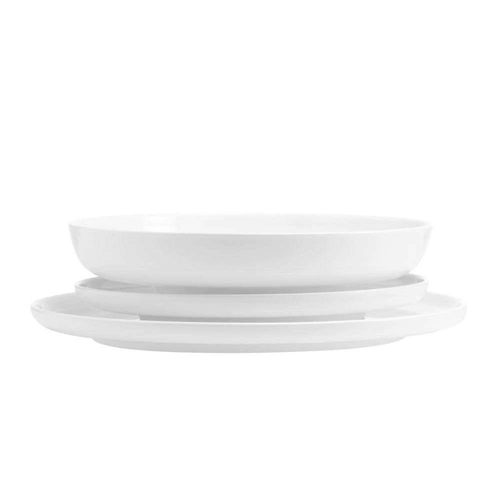Marion 12-Piece Dinnerware Set - Service for 4 People - Elegant Porcelain Plates, Bowls & Mugs - Perfect for Family Dinners, Entertaining Guests & Everyday Use