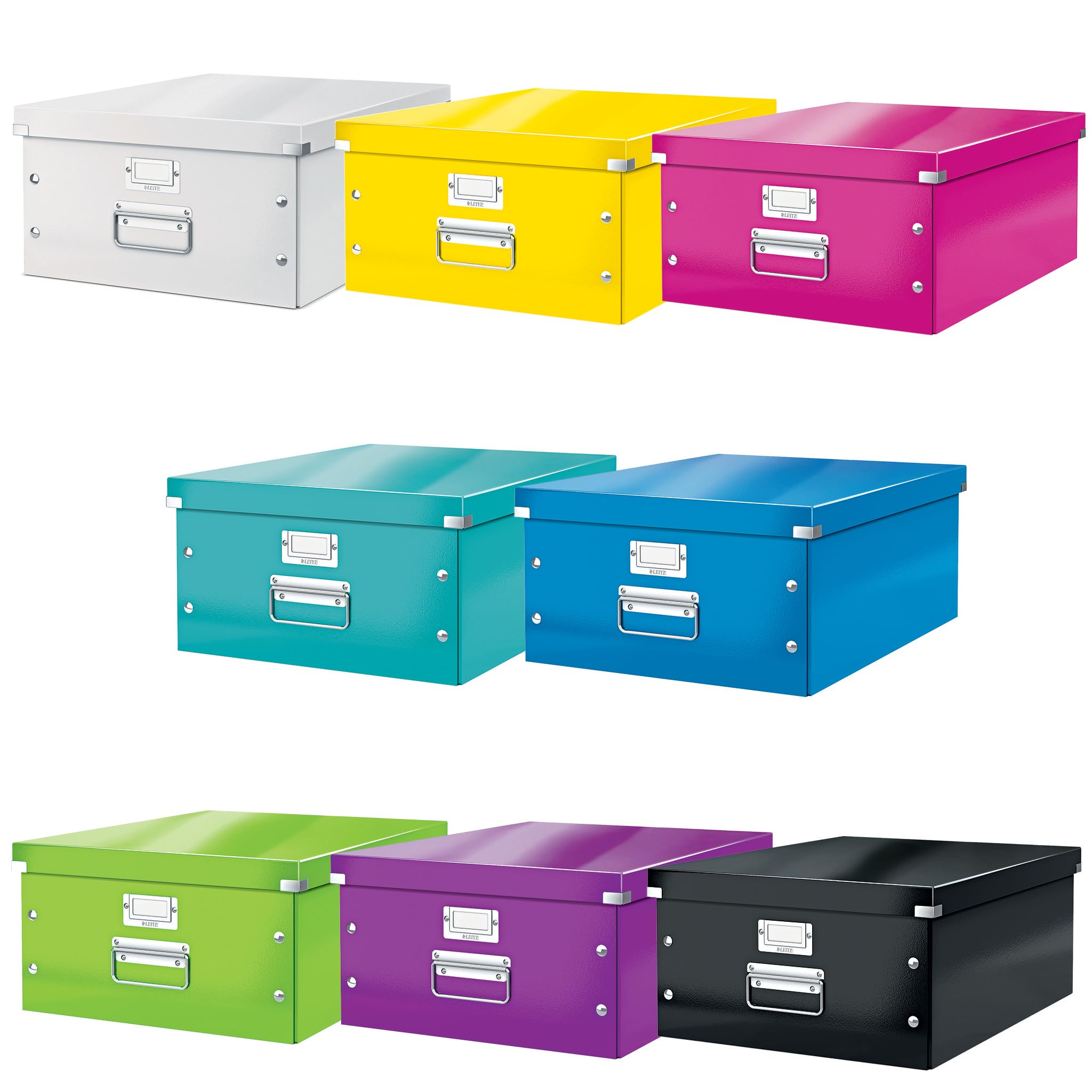 Leitz A5 Click & Store Document Box - Small Blue File Organizer for Office, Home, or School | 60430001 | Compact Storage Solution for Papers, Files & Stationery