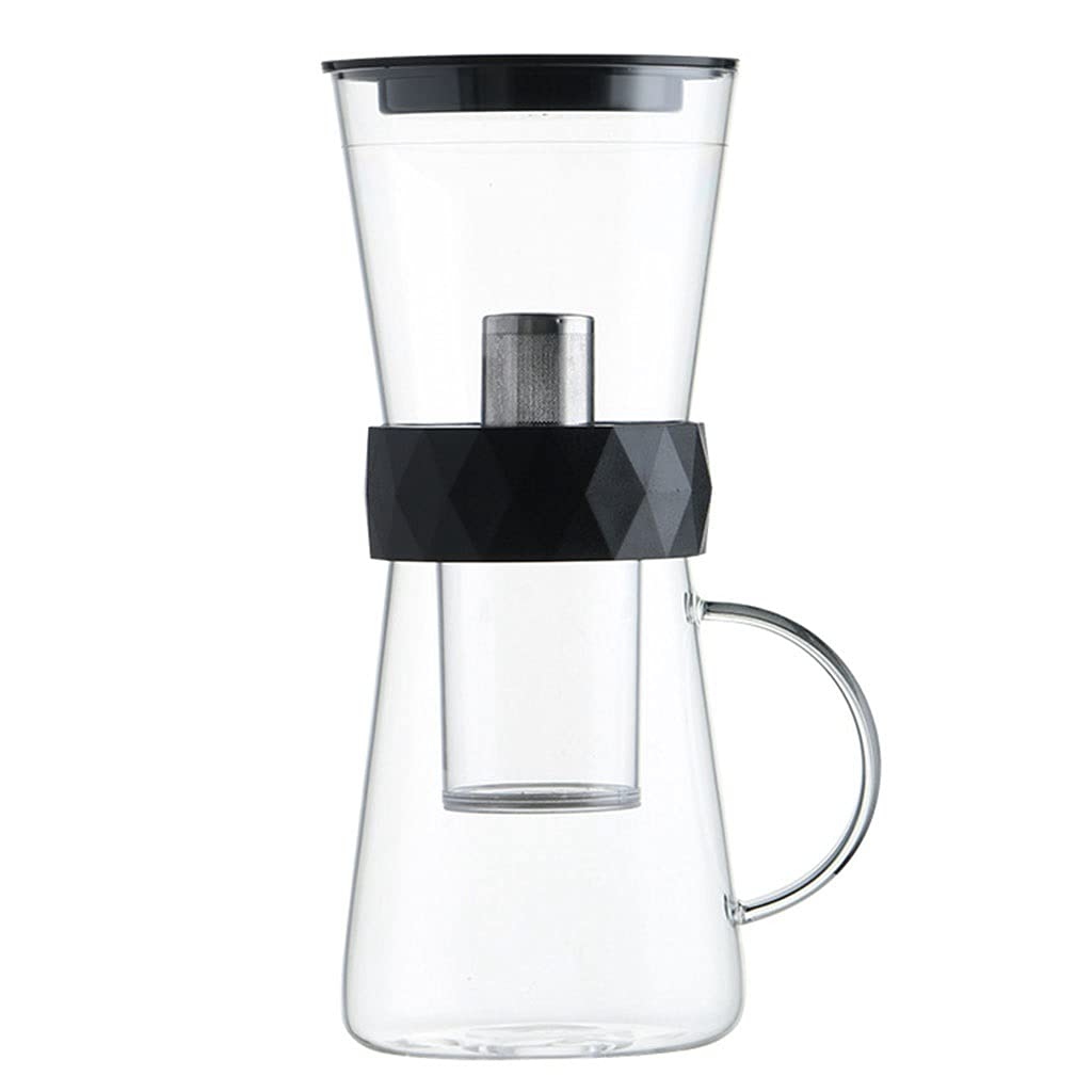 Premium Cold Dripper Coffee Maker - 20.29oz/600ML Ice Drip Coffee Filter for Cold Brew & Iced Tea | Adjustable Water Flow, Borosilicate Glass Carafe | Perfect for Home, Office & Cafe Use