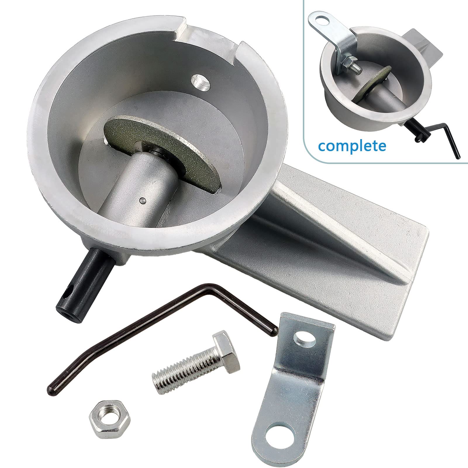 Manual Piston Ring End Gap Filer Tool - 170/140 Grit Carbide Wheel for Precise Cutting (Model 80514 & 91089408) - Perfect for Engine Rebuilding, Motorcycle & Automotive Repair