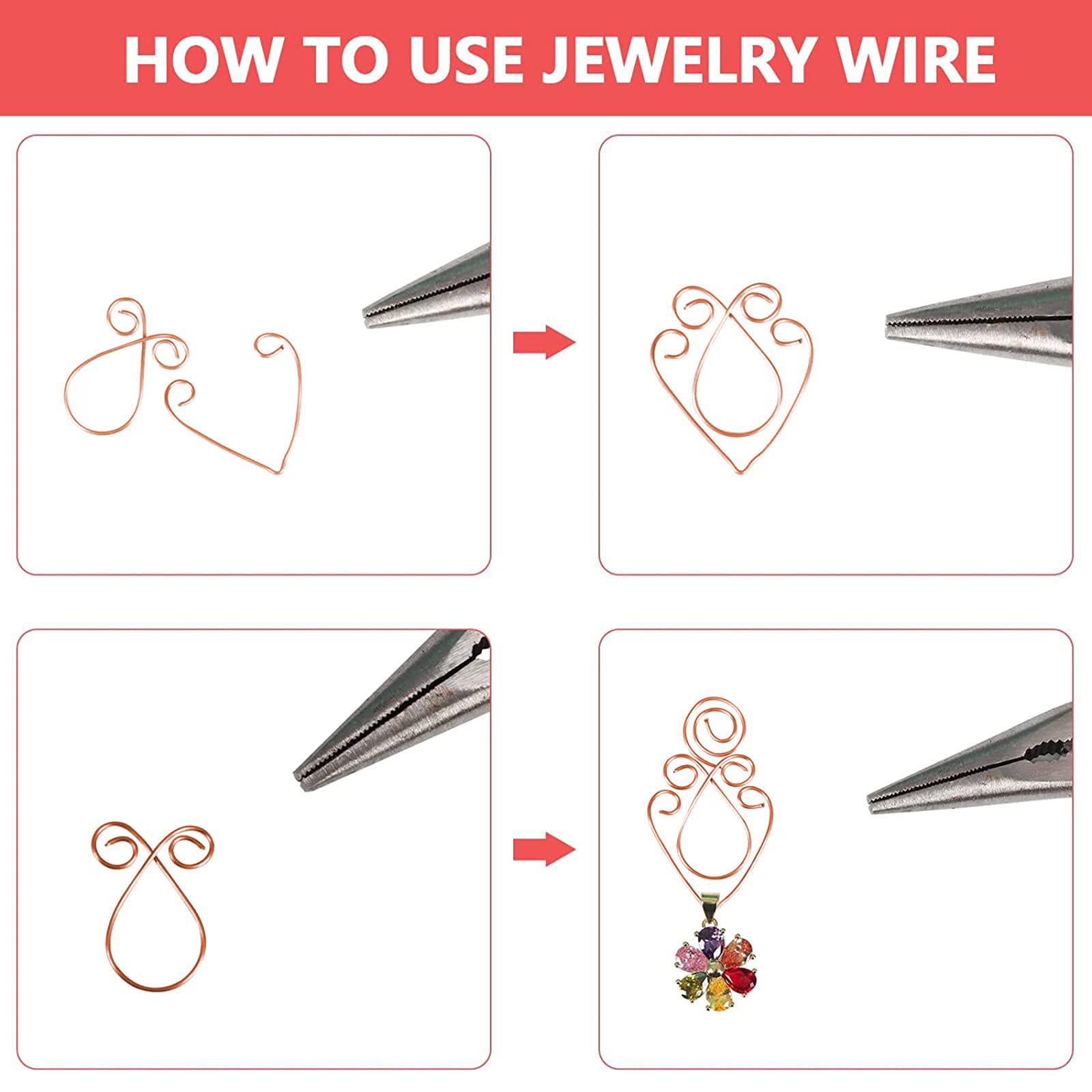 99.5% Pure Bare Copper Wire - 10 Gauge Round Jewelry Making, Beading & Floral Craft Wire (16.4Ft Length) - Perfect for DIY Jewelry, Home Decor & Electrical Projects