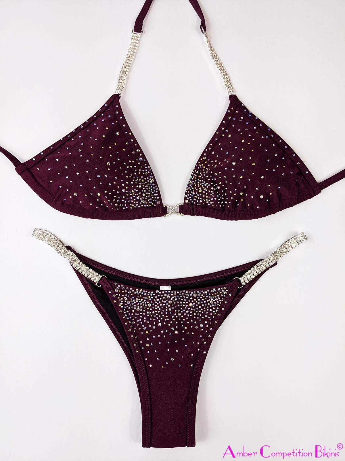 Crystal Fitness Competition Bikini Suit - New & Never Worn | Lovely Collection | Perfect for Bodybuilding, Pageants & Swimwear Shows