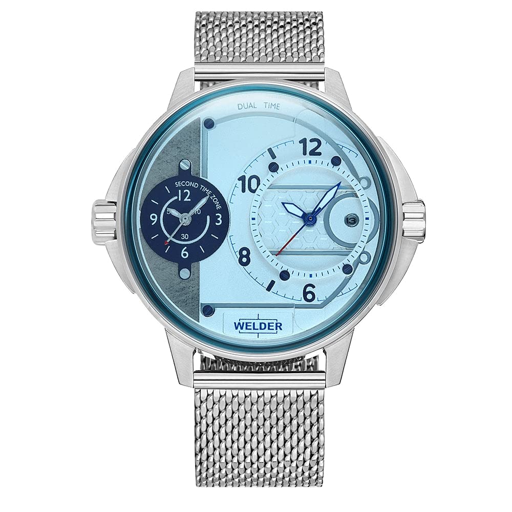 WELDER WRK2004 Men's Stainless Steel Waterproof Watch - Perfect for Outdoor Activities, Sports & Casual Wear
