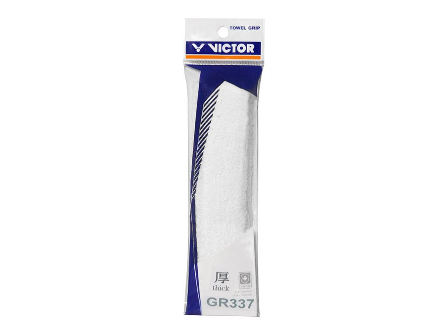 Victor White Towel Grip - Non-Slip Badminton & Tennis Racket Handle Grip - Perfect for Sports, Gym & Outdoor Activities
