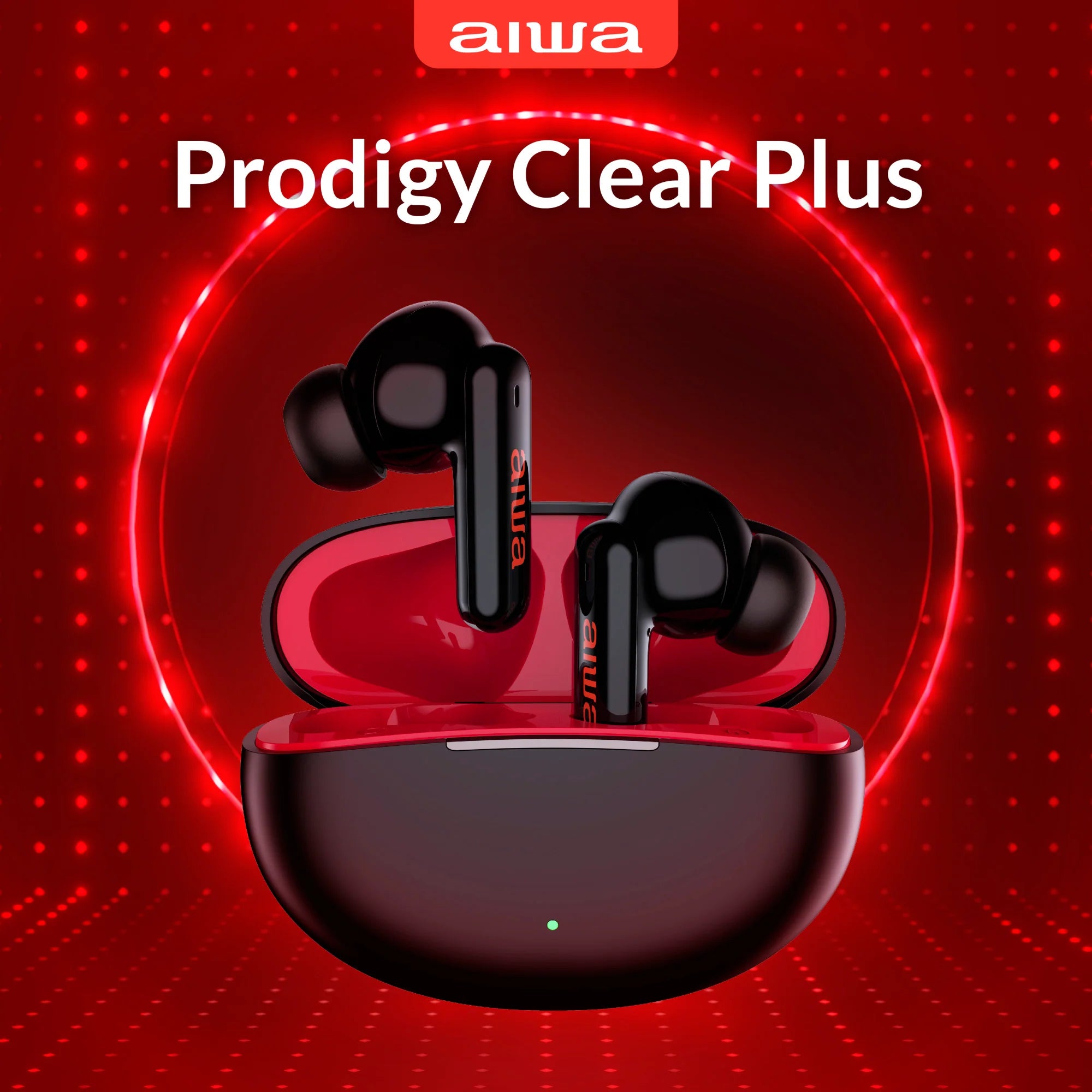 Prodigy Clear Plus Noise Cancelling Earphones - Wireless Bluetooth Earbuds with Active Noise Cancellation for Travel, Work & Gym - Crystal Clear Sound Quality