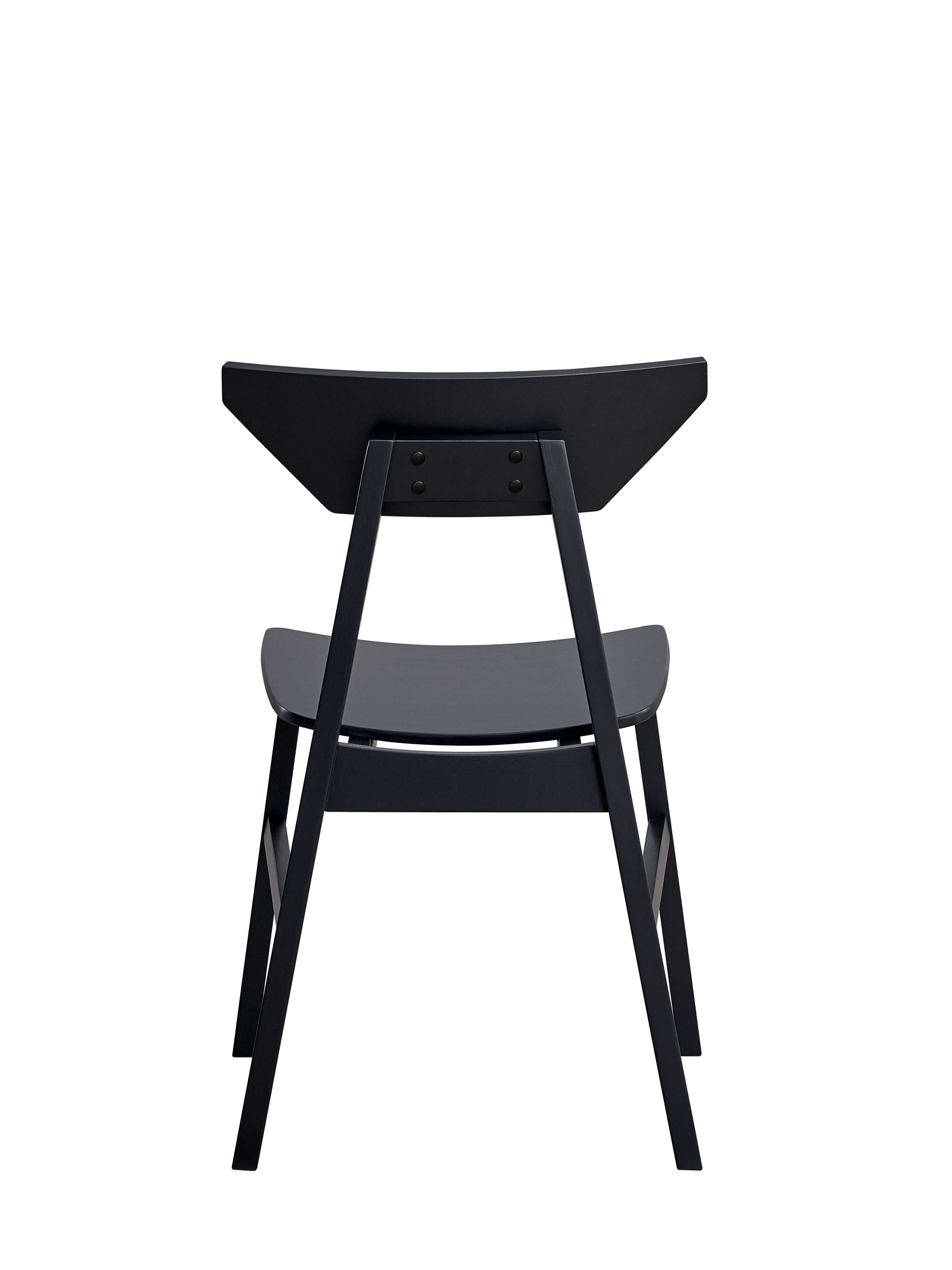 Briar Black Finish Side Chairs - Set of 4 Modern Dining Chairs for Kitchen, Dining Room, and Office Use