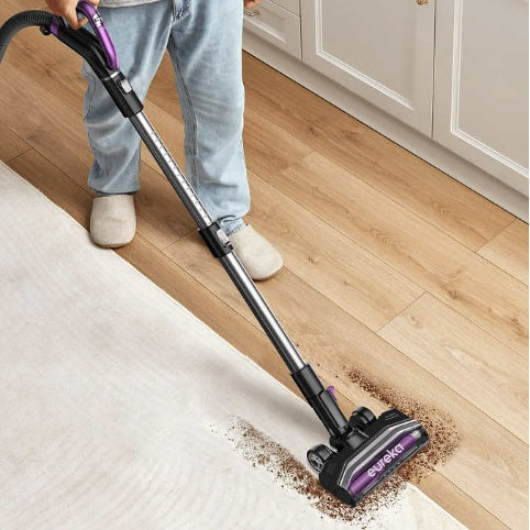 Eureka Bagless Canister Vacuum with Powered Nozzle & Anti-Tangle Technology - Perfect for Pet Hair, Hardwood Floors & Stairs Cleaning