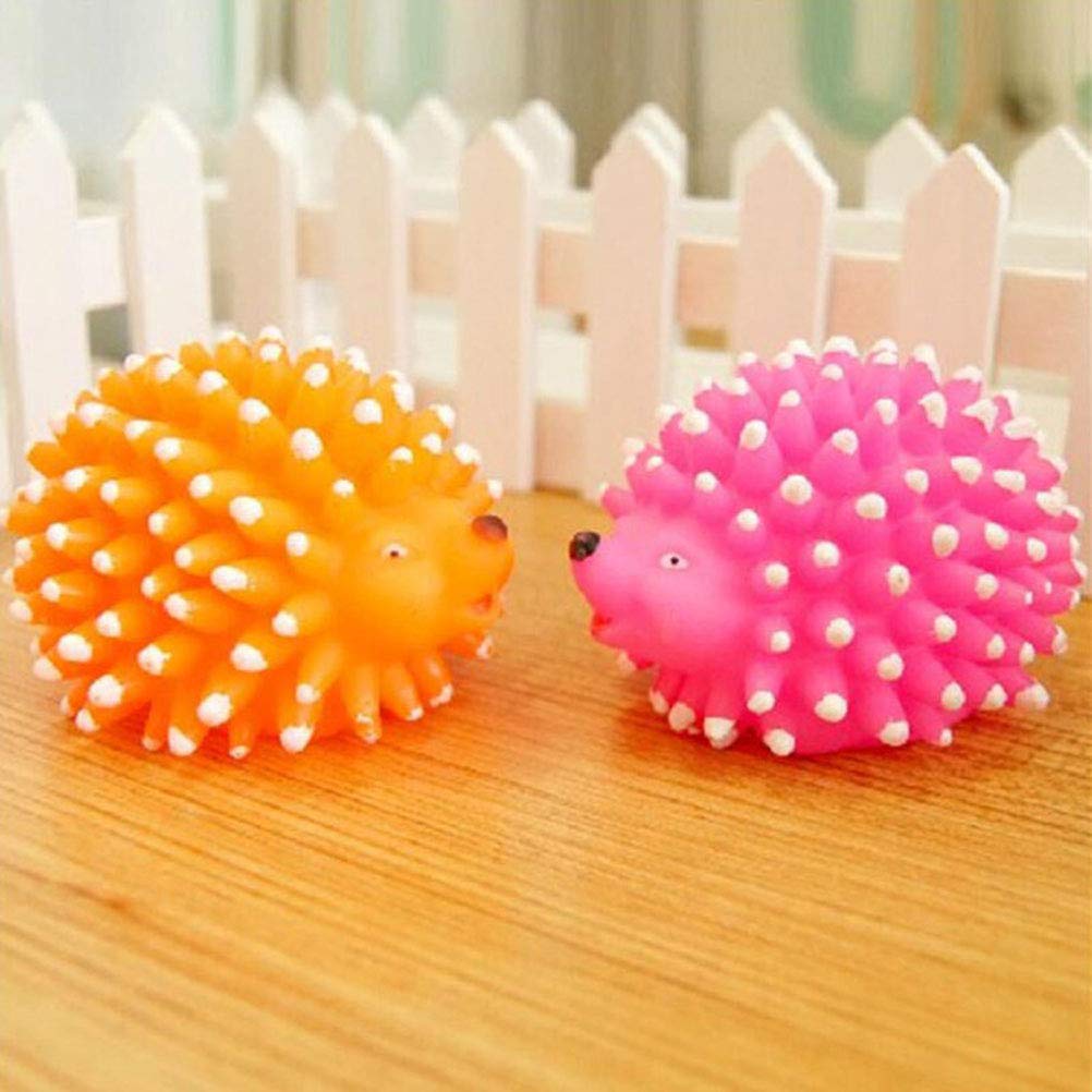 TEHAUX Small Dog Chew Toys - 1pc Moving Hedgehog Squeaky Toy for Teething Puppies & Small Breed Dogs - Interactive Pet Toy for Boredom Relief & Dental Health - Perfect for Indoor Play, Training & Anxiety Relief