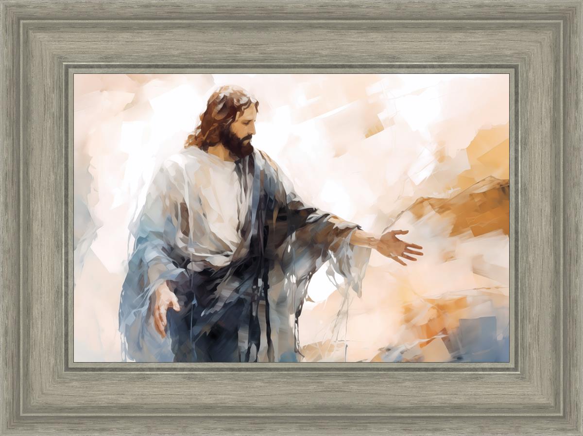 Come Unto Me By Gabriel Heaton - Inspirational Christian Wall Art for Home & Church Decor | Perfect for Living Room, Bedroom & Office