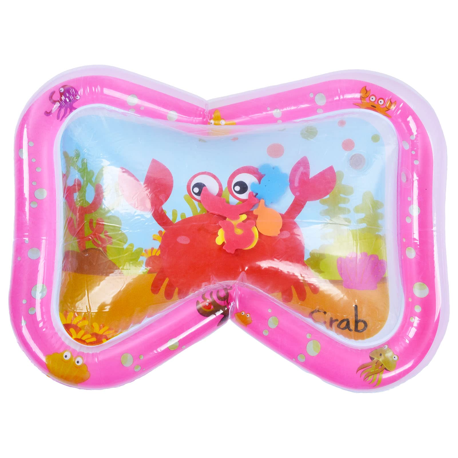 YOUTHINK Baby Water Play Mat - 2Pcs Foldable Inflatable Tummy Time Activity Cushion for Infants 1-3 Years Old | Sensory Development Toy for Newborn Boys & Girls | Perfect Gift for Toddlers | Great for Indoor Play, Summer Fun & Early Learning Activities