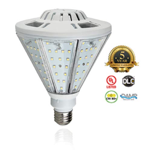 Westgate LED Corn Bulbs with Reversible Mogul Base - 360° Lighting for Outdoor & Commercial Use - Energy Saving 120-277V LED Light Bulb (5000K Daylight White) - Ideal for Warehouse, Parking Lot, and Street Lighting Retrofit