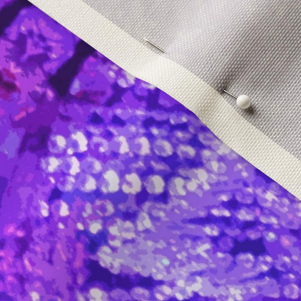 Dark Purple Crystal Printed Upholstery Velvet Fabric by The Yard - Premium Spoonflower Fabric for Home Decor, Furniture Upholstery & Apparel | Perfect for Curtains, Sofas, Dresses & DIY Crafts