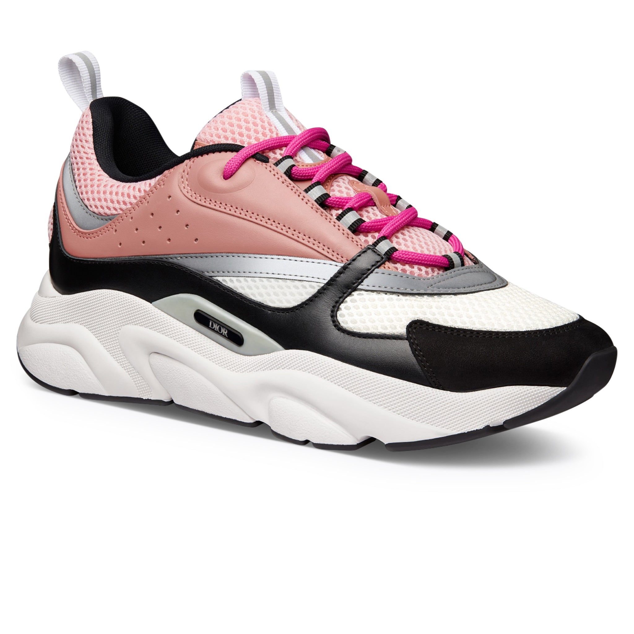 Dior B22 Sneakers in Pink, White & Black - Genuine Calfskin Luxury Trainers for Men | Perfect for Casual Wear, Street Style & Fashion Events