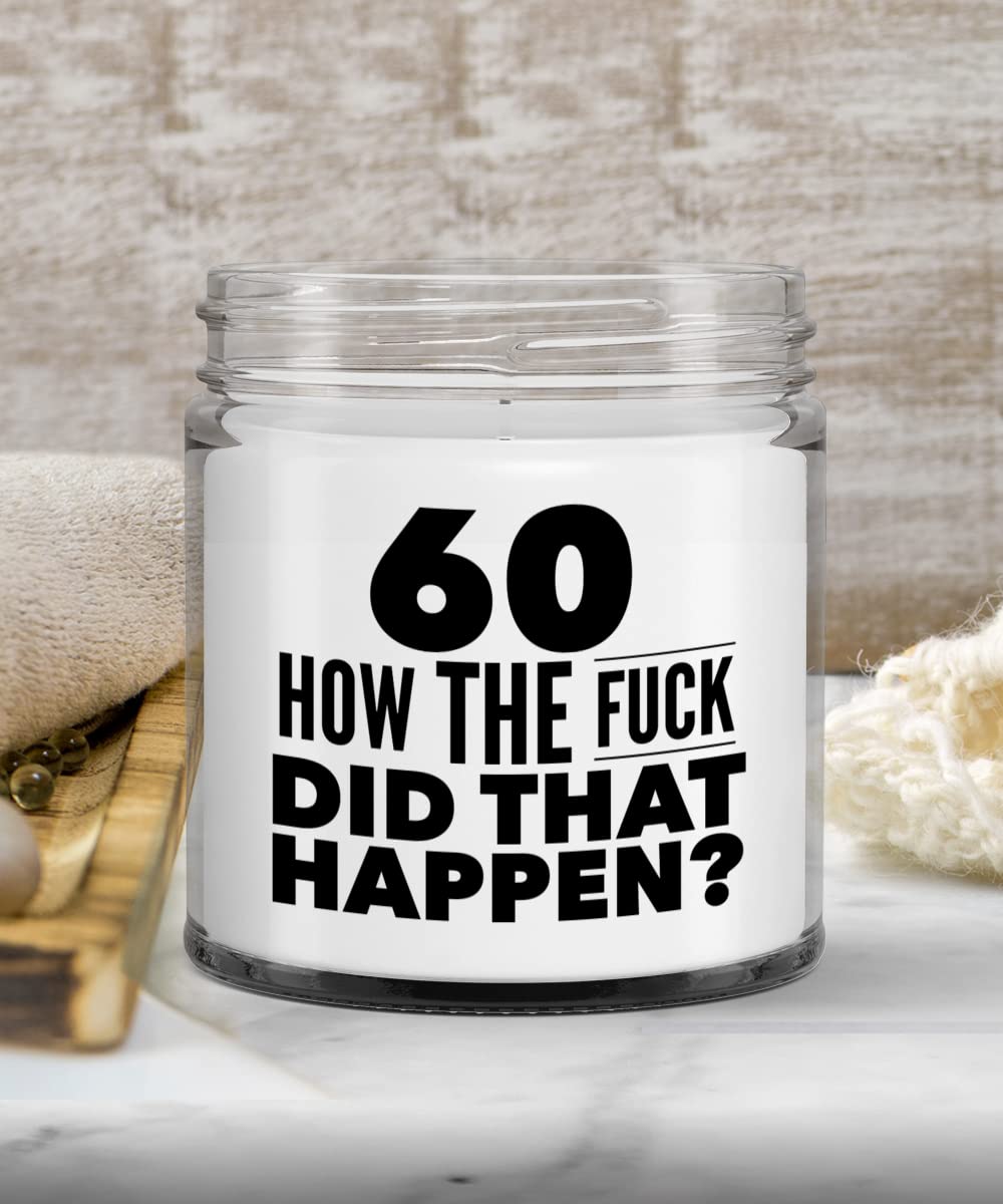 60th Birthday Gifts for Women & Men - Funny 60th Birthday Gag Gift Ideas - Novelty 60th Birthday Decor Candles - Perfect for Retirement Parties & Milestone Celebrations