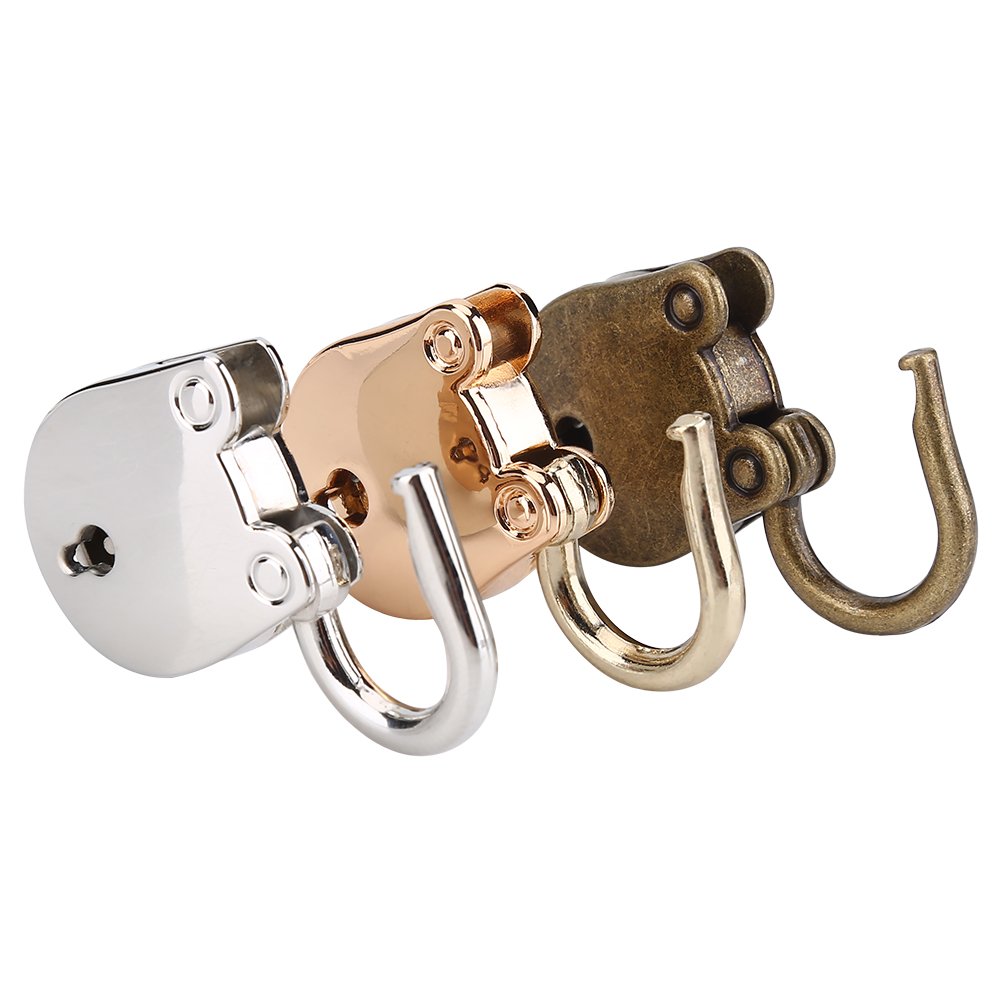 Mini Bear Head Vintage Padlock with Keys (E113Pcs) - Secure Notebook, Diary, Jewelry Box & More | Durable Key Lock for Home, Office & Travel Use
