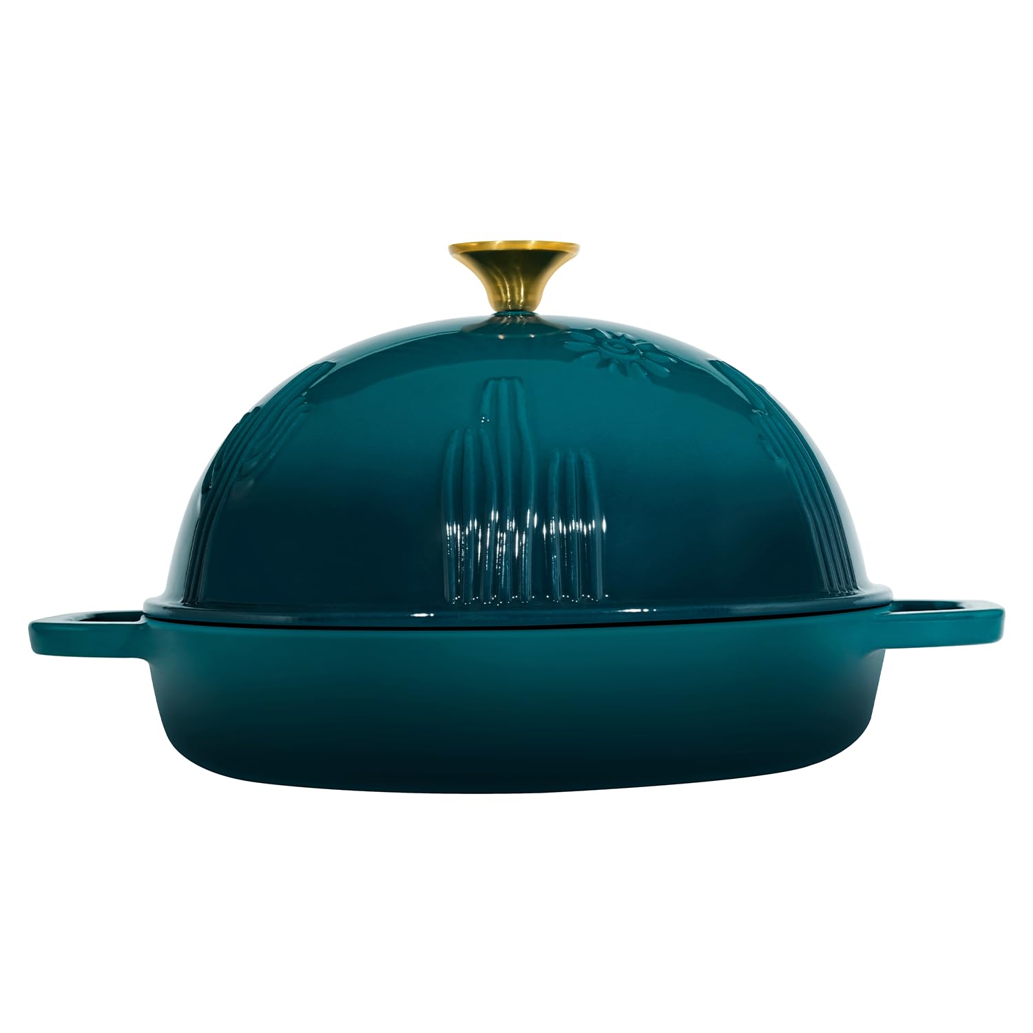 Premium Enameled Cast Iron Dutch Oven with Dome Lid - 9.8 Inch Bread Baking Pot for Sourdough, Artisan Loaves & Homemade Bread | Perfect for Camping, Outdoor Cooking & Kitchen Use